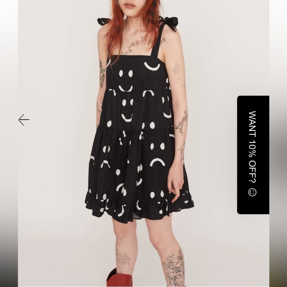 Lazy Oaf Happy Sad Romper size UK 12